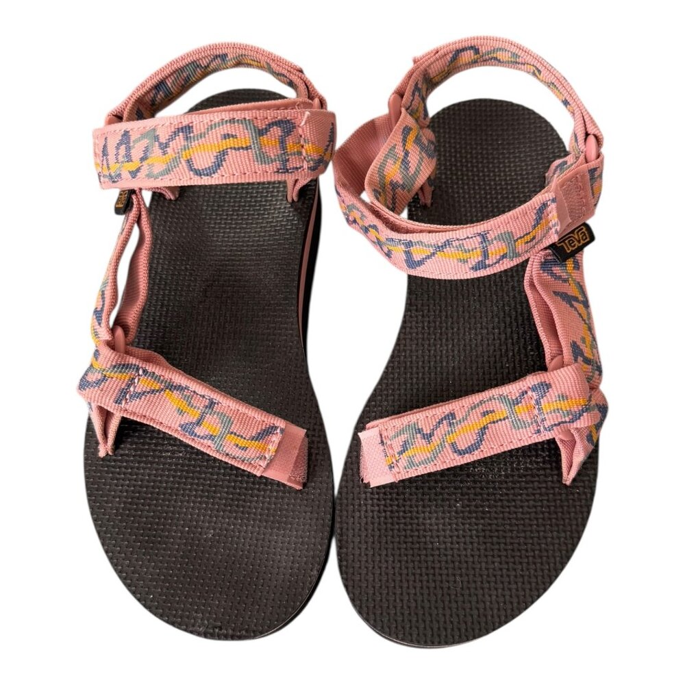 Teva Midform Universal Sandals Pink Pattern Platform Women’s Size 6 Flatform
